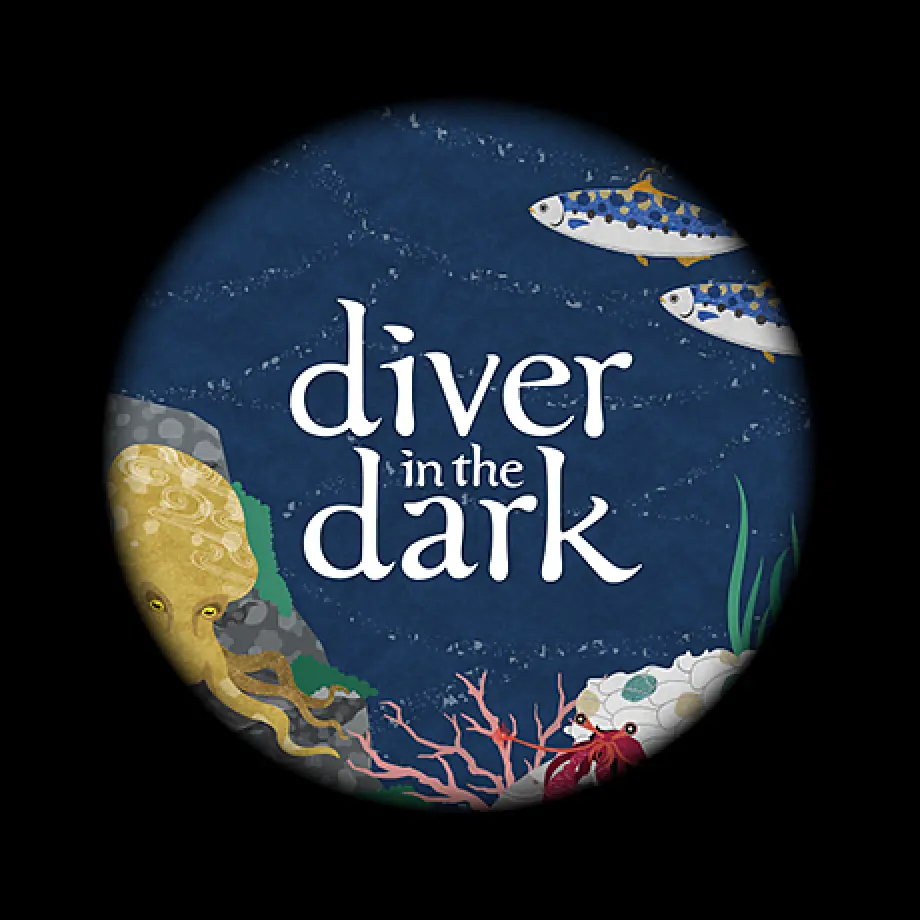 diver in the dark